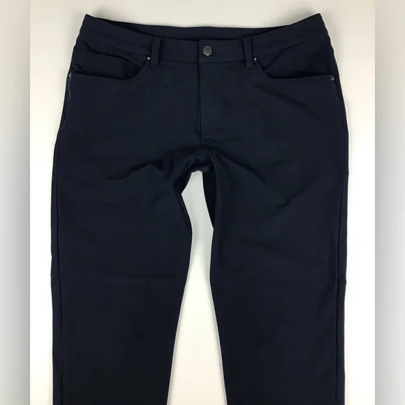 lululemon ABC pants classic men’s 34 navy - Picture 2 of 9